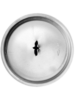 Насадка кондитерская «Лист папоротника»;сталь нерж.;D=22/5,H=40мм;металлич.