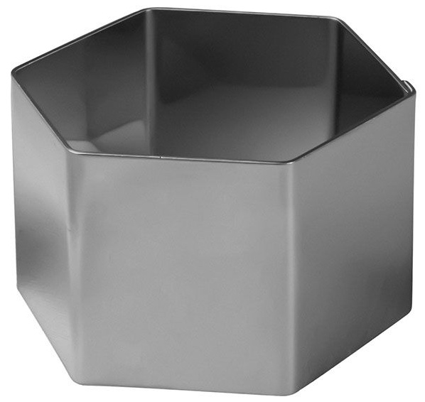 Форма кондитерская «Шестиугольник»;сталь нерж.;D=70,H=45мм;металлич.