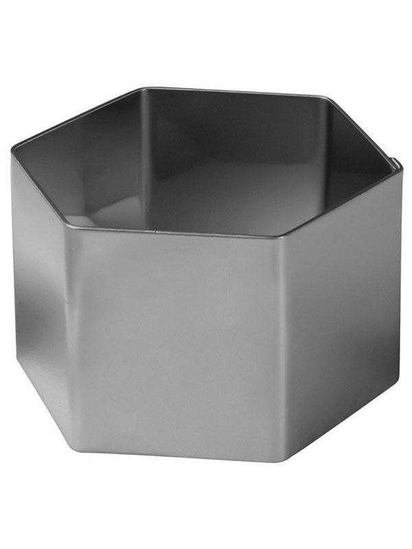 Форма кондитерская «Шестиугольник»;сталь нерж.;D=70,H=45мм;металлич.