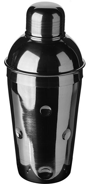 Шейкер европейский «Пробар»;сталь нерж.;0,6л;D=87,H=205мм;серебрист.