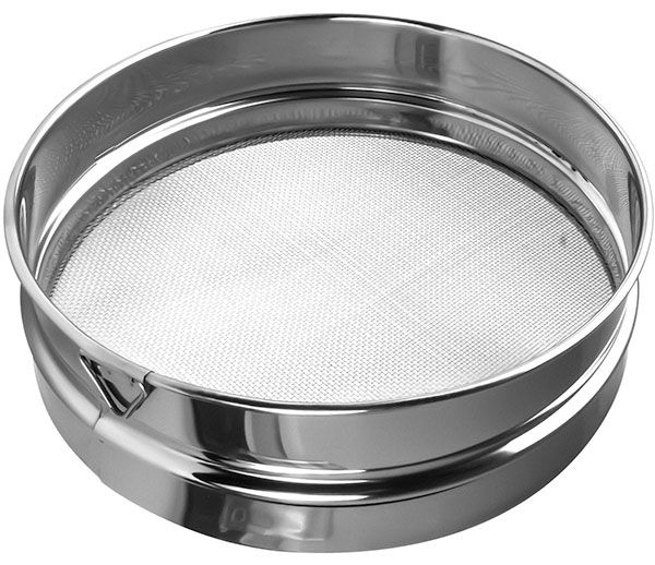 Сито для муки «Проотель» (размер ячейки 1х1 мм);сталь нерж.;D=290,H=68мм;металлич.