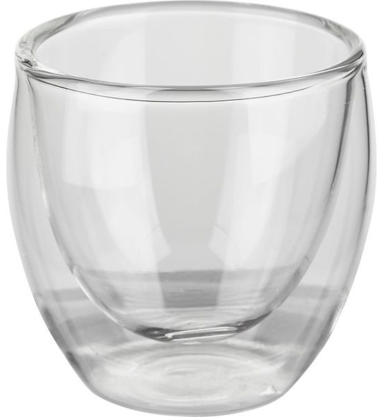 Бокал для горячих напитков «Проотель» двойные стенки;термост.стекло;80мл;D=6,H=6см;прозр.