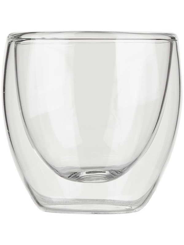 Бокал для горячих напитков «Проотель» двойные стенки;термост.стекло;80мл;D=6,H=6см;прозр.