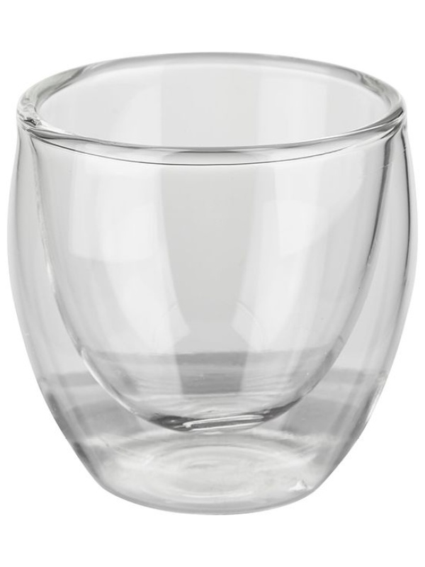 Бокал для горячих напитков «Проотель» двойные стенки;термост.стекло;80мл;D=6,H=6см;прозр.