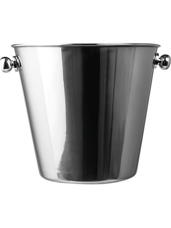 Ведро для шампанского «Проотель»;сталь нерж.;4л;D=21,5/14,H=18,5см;металлич.