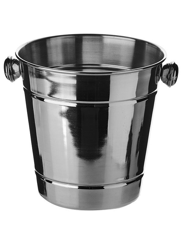 Емкость для льда «Проотель»;сталь нерж.;1,5л;D=14/9,H=13см;металлич.