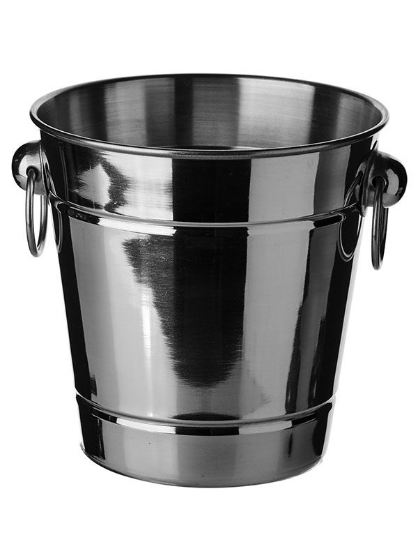 Емкость для льда ручки-кольца «Проотель»;сталь нерж.;1,5л;D=14/9,H=13см;металлич.