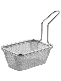 Корзинка для картофеля фри «Проотель»;сталь нерж.;,H=30,L=80,B=55мм