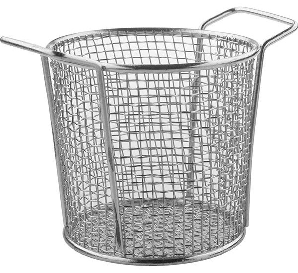 Корзинка для картофеля фри «Проотель»;сталь нерж.;,H=80,L=95,B=90мм