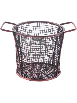 Корзинка для картофеля фри «Проотель»;сталь нерж.;,H=80,L=95,B=90мм;черный