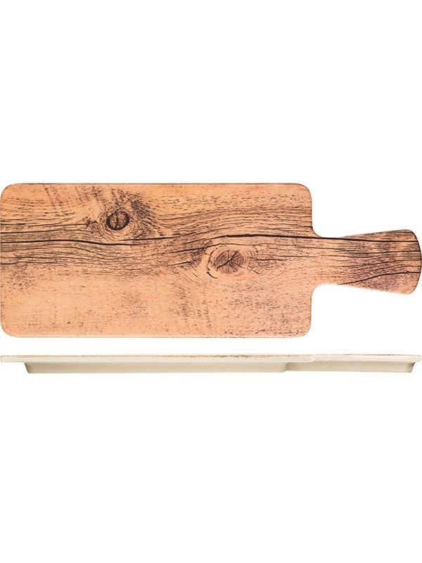 Блюдо для подачи;пластик;,H=16,L=370,B=140мм;св.бежев.