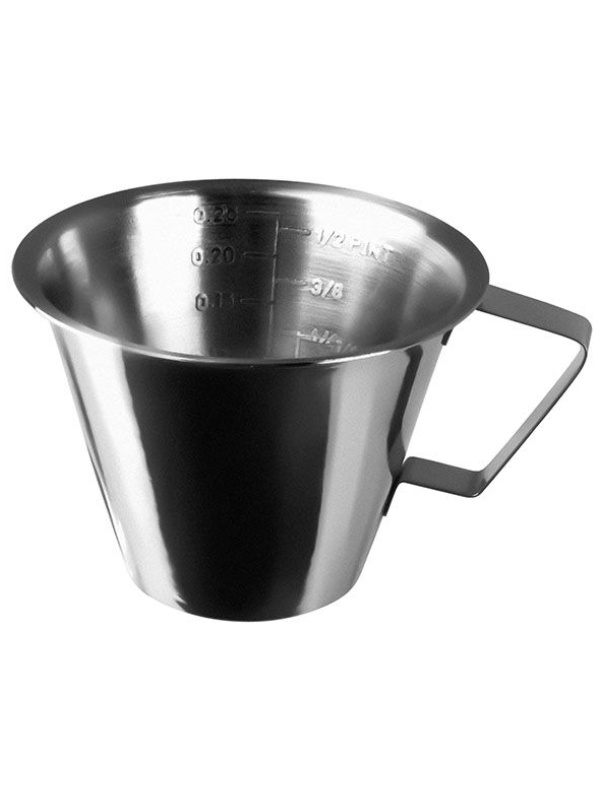 Кувшин мерный «Проотель»;сталь нерж.;250мл;D=95,H=75мм;серебрист.