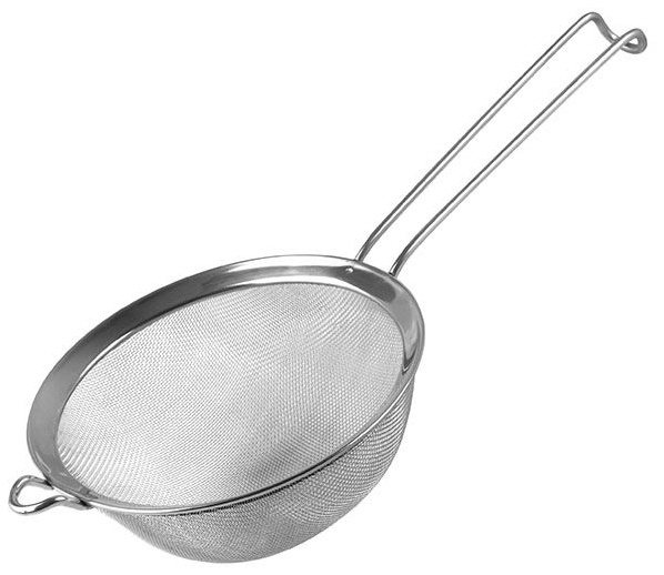 Дуршлаг-сито «Проотель»;сталь нерж.;D=220,H=8,L=460мм;металлич.