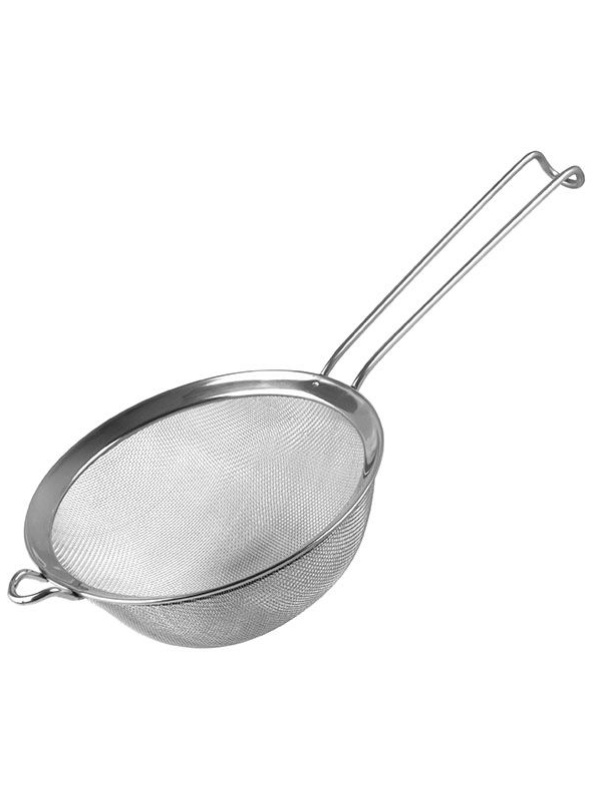 Дуршлаг-сито «Проотель»;сталь нерж.;D=220,H=8,L=460мм;металлич.