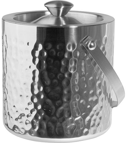 Емкость для льда «Проотель»;сталь нерж.;1,85л;D=15,5,H=15,5,B=18см;металлич.