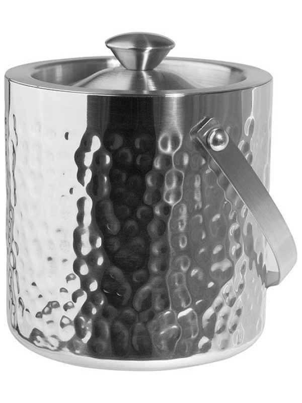 Емкость для льда «Проотель»;сталь нерж.;1,85л;D=15,5,H=15,5,B=18см;металлич.