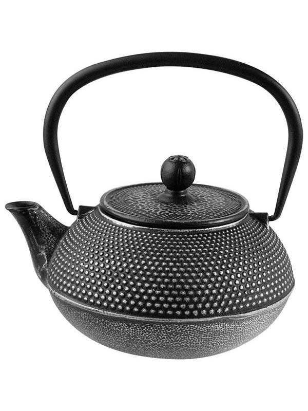 Чайник заварочный с ситом;чугун;0,9л;D=89/100,H=110,L=160мм;черный