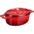 Кастрюля для запекания с крышкой;чугун;0,8л;,H=7,L=18,B=14см;красный