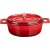 Кастрюля для запекания с крышкой;чугун;0,8л;,H=7,L=18,B=14см;красный