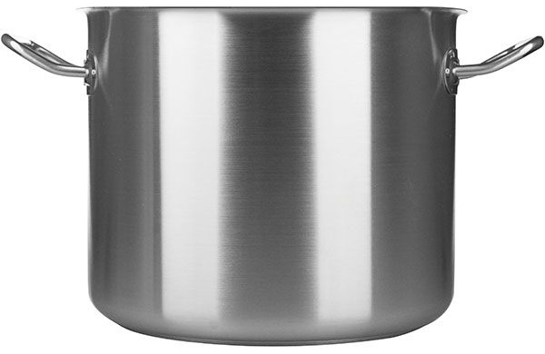 Кастрюля без крышки дно-сэндвич;сталь нерж.;9л;D=24,H=20см;металлич.