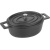 Кастрюля для запекания «Эмбер Каст Мэтт»;чугун;0,8л;,H=7,L=18,B=14см;черный