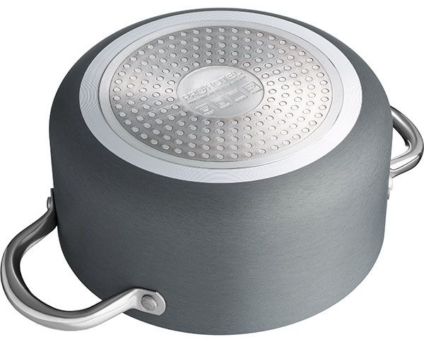 Кастрюля «Уитфорд»;алюм.литой,сталь нерж.;3л;D=20,H=10см;граф.,черный