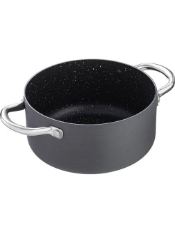 Кастрюля «Уитфорд»;алюм.литой,сталь нерж.;3л;D=20,H=10см;граф.,черный