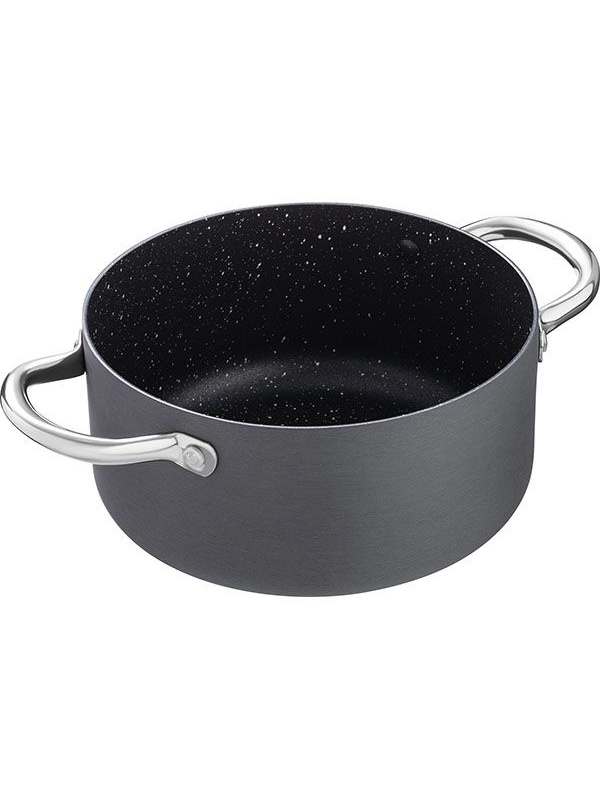 Кастрюля «Уитфорд»;алюм.литой,сталь нерж.;3л;D=20,H=10см;граф.,черный