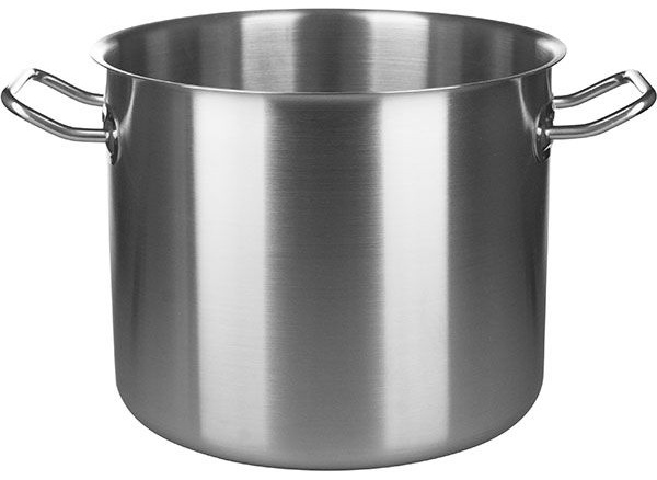 Кастрюля без крышки дно-сэндвич;сталь нерж.;13,5л;D=28,H=22см;металлич.