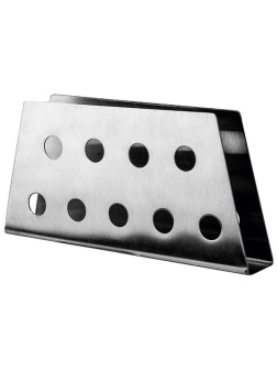 Салфетница «Проотель»;сталь нерж.;,H=80,L=160,B=25мм;металлич.