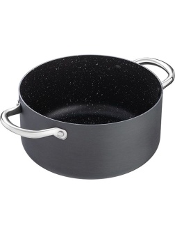 Кастрюля «Уитфорд»;алюм.литой,сталь нерж.;4л;D=22,H=11см;граф.,черный