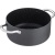 Кастрюля «Уитфорд»;алюм.литой,сталь нерж.;4л;D=22,H=11см;граф.,черный