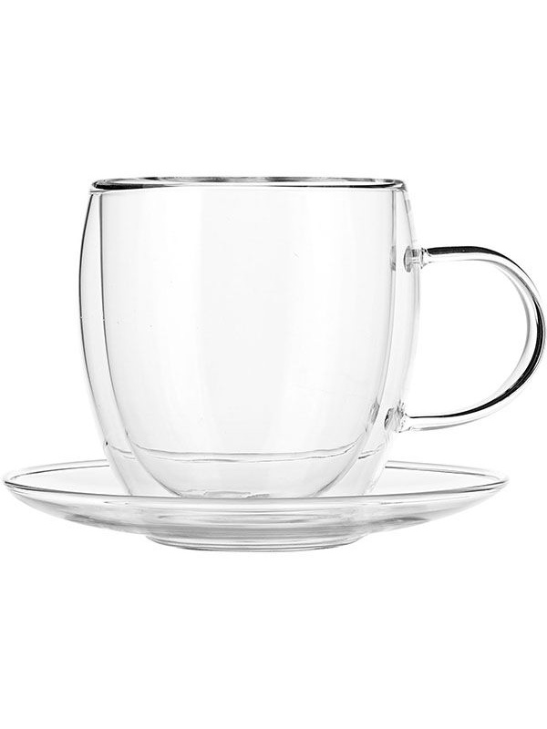 Чайная пара «Проотель» из термостойкого стекла