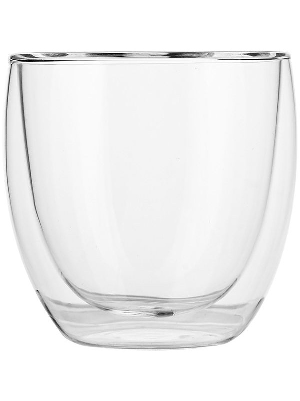 Бокал для горячих напитков «Проотель» двойные стенки;термост.стекло;160мл;D=75,H=75мм;прозр.