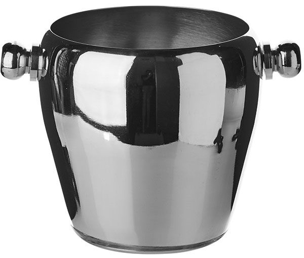 Емкость для льда «Проотель»;сталь нерж.;0,95л;D=11/9,H=11см;металлич.