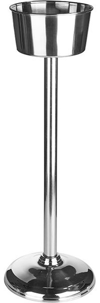 Подставка напольная д/ведра «Проотель»;сталь нерж.;D=18,H=66,B=22см;серебрист.