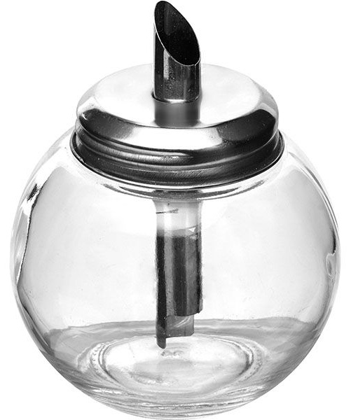 Сахарница с дозатором;стекло;270мл;D=45,H=108,L=85,B=85мм;прозр.