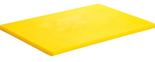 Доска разделочная;пластик;,H=18,L=500,B=350мм;желт.