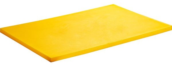 Доска разделочная;пластик;,H=18,L=600,B=400мм;желт.