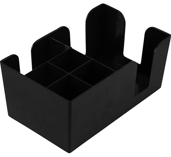 Подставка барная «Пробар» (5 отделений);абс-пластик;,H=10,L=24,B=14,5см;черный