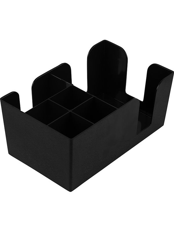 Подставка барная «Пробар» (5 отделений);абс-пластик;,H=10,L=24,B=14,5см;черный