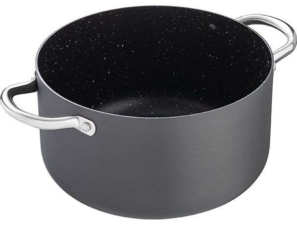 Кастрюля «Уитфорд»;алюм.литой,сталь нерж.;5,5л;D=24,H=13,5см;граф.,черный