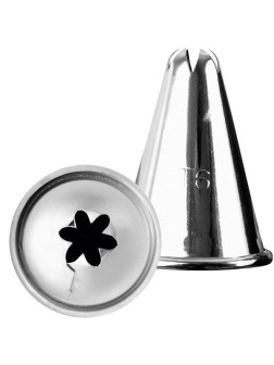 Насадка кондитерская «6-конечная звезда»;сталь нерж.;D=35/12,H=45мм;металлич.