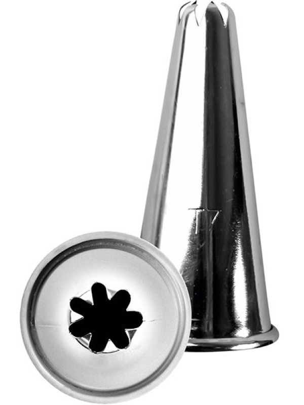 Насадка кондитерская «7-конечная звезда»;сталь нерж.;D=35/13,H=65мм;металлич.