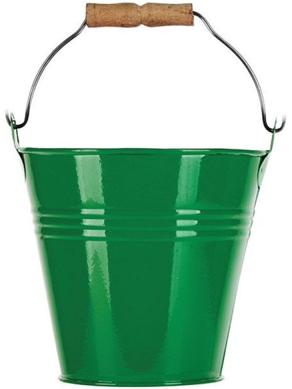 Ведро для картофеля фри «Ведро»;сплав цинк.;0,6л;D=11,H=10,5см;зелен.