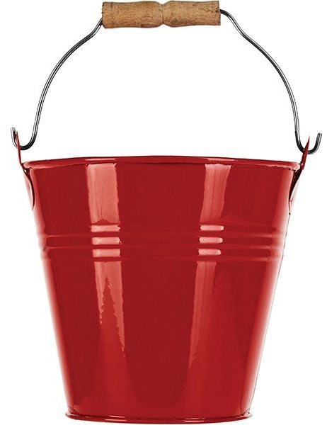 Ведро для картофеля фри «Ведро»;сплав цинк.;0,6л;D=11,H=10,5см;красный