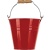 Ведро для картофеля фри «Ведро»;сплав цинк.;0,6л;D=11,H=10,5см;красный