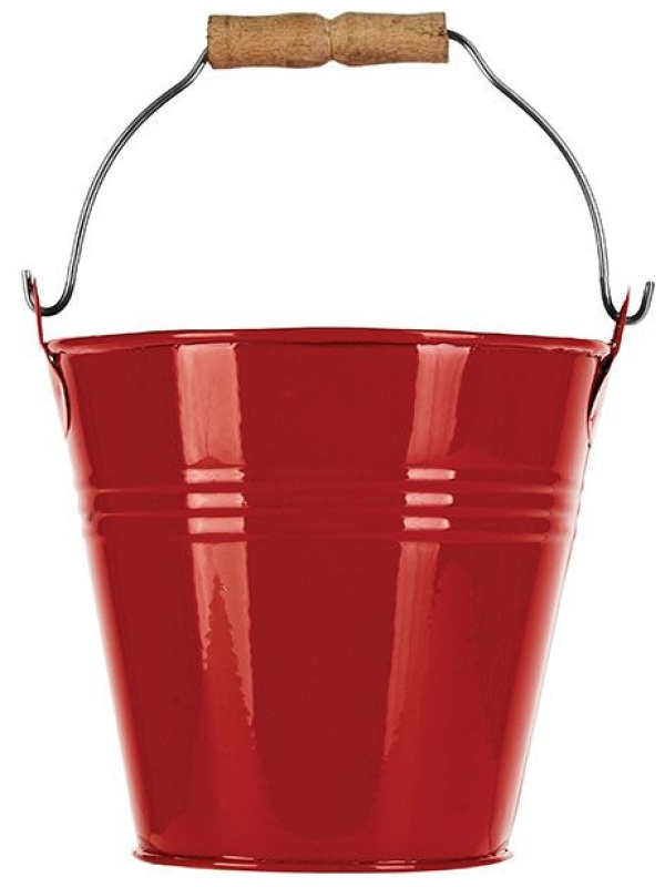 Ведро для картофеля фри «Ведро»;сплав цинк.;0,6л;D=11,H=10,5см;красный
