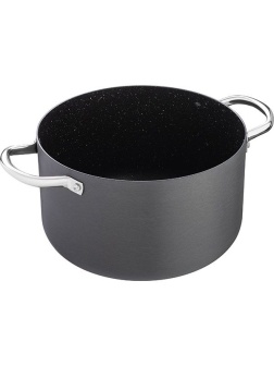 Кастрюля «Уитфорд»;алюм.литой,сталь нерж.;8л;D=26,H=16см;граф.,черный