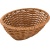 Корзина плетеная для хлеба овальная;полиротанг;,H=80,L=230,B=185мм;коричнев.
